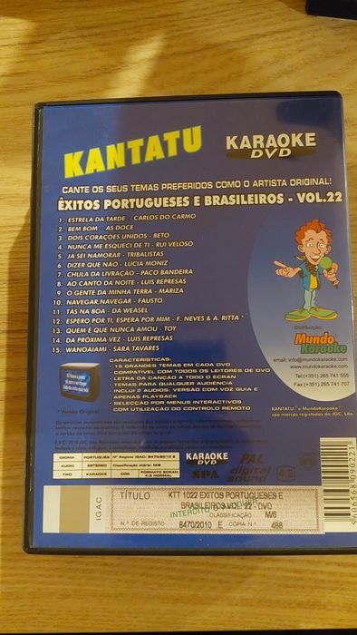 Kantatu DVD - Êxitos Portugueses e Brasileiros - vol.20 ao 24