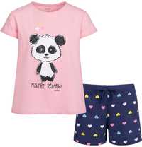 Piżama dziecięca piżamka dziewczęca bawełna 152 z Misiem Panda  Endo