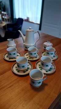 Chodzież ROMAN Design PRL serwis kawowy zestaw porcelany Vintage