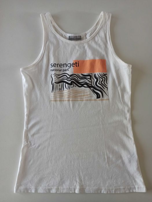 biała koszulka na ramiączkach rozmiar 170 Destination Pepco nowa