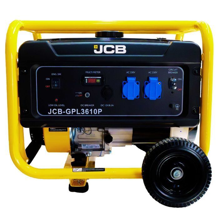 JCB Tools Agregat prądotwórczy jednofazowy 3,6 kW AVR Generator prądu