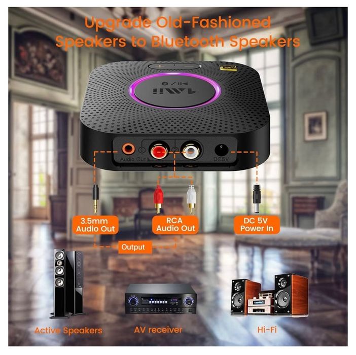 1Mii B06S+ LDAC Odbiornik Bluetooth 5.2