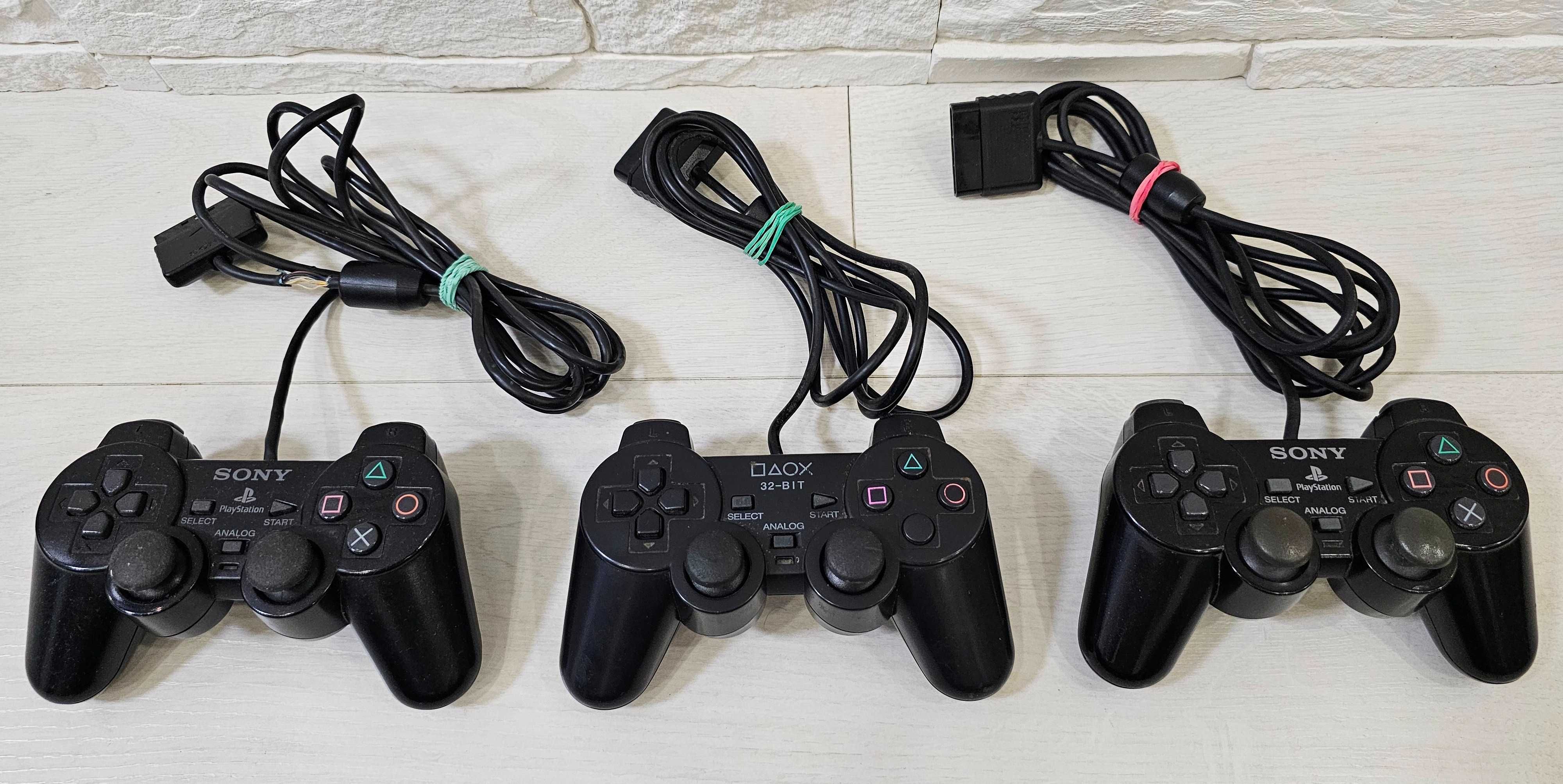Джойстики Sony PlayStation 2 , черные,  3 шт.