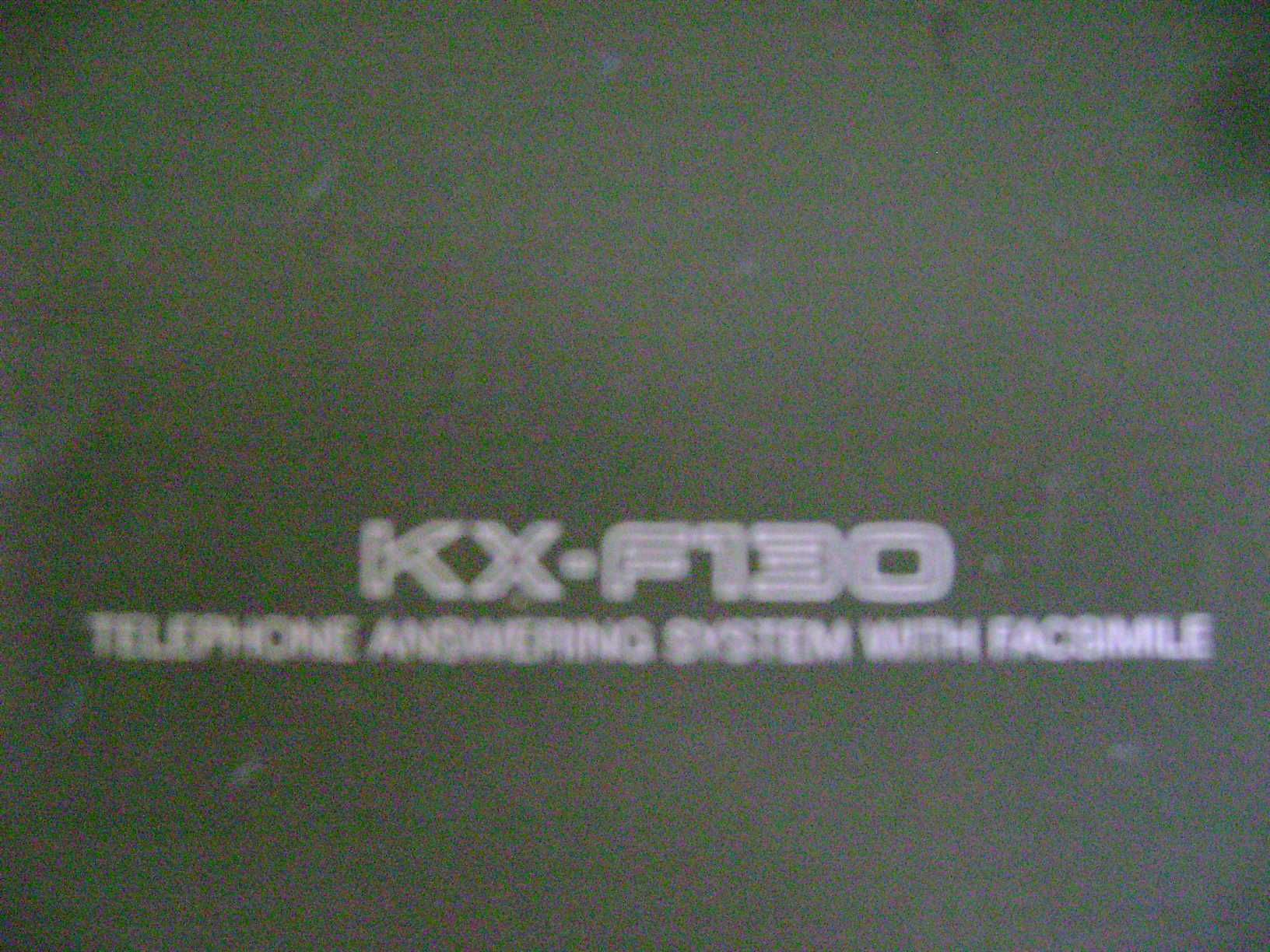 fax panasonik kx f130