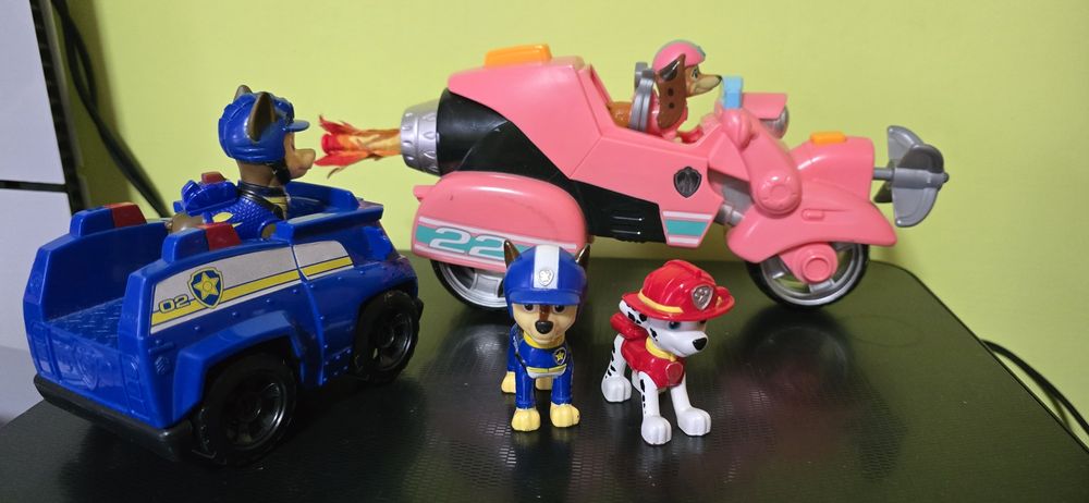 Psi Patrol figurki + pojazdy