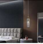 Lampa wisząca Piega 1 smoked 1xE14