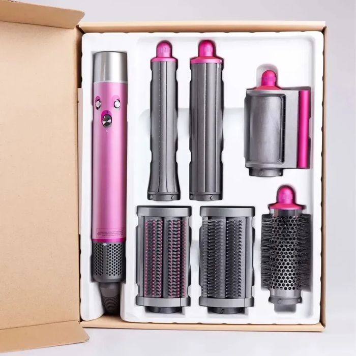 Стайлер Dyson Airwrap Complete Long 6 насадок, Fuchsia/Nickel Дайсон
