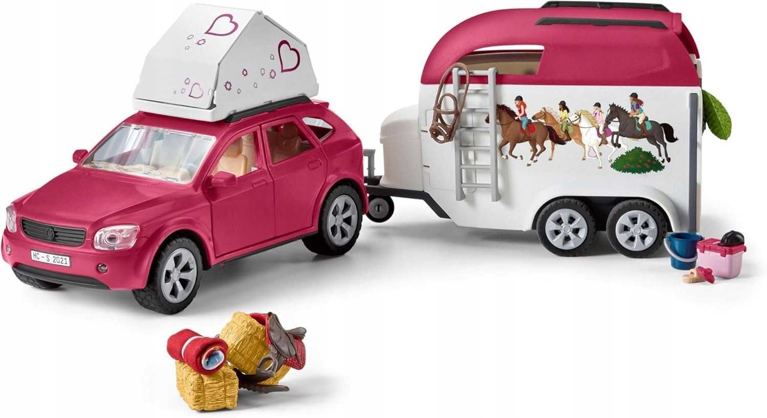 Przyczepa Schleich Konie + Akcesoria Samochód Horse Club 42535 ZESTAW