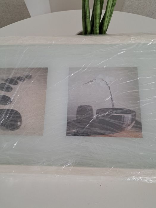 Quadro caixilho branco