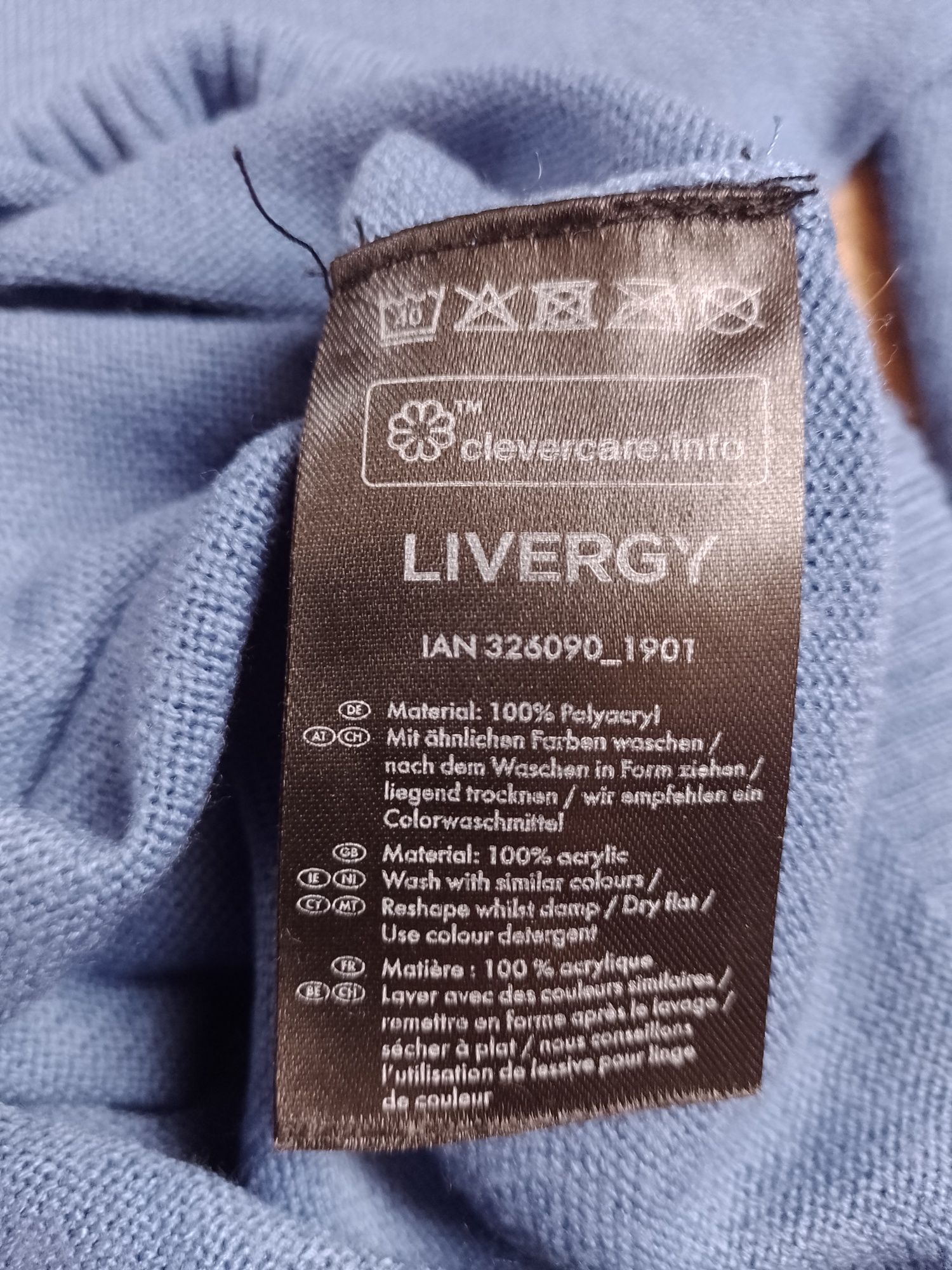 Sweter cieńszy męski Livergy M