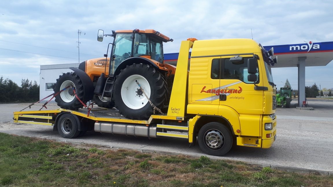 pomoc drogowa transport maszyn rolniczych laweta