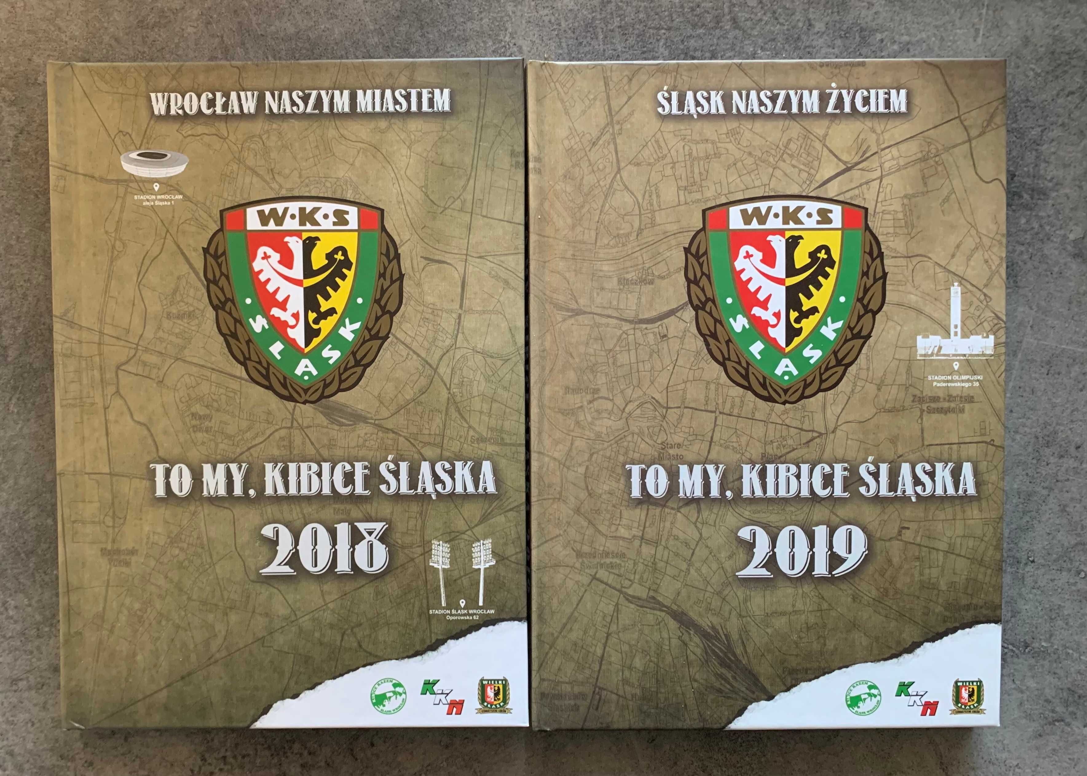 Śląsk Wrocław zestaw 2 albumów "To my, kibice Śląska" 2018 & 2019