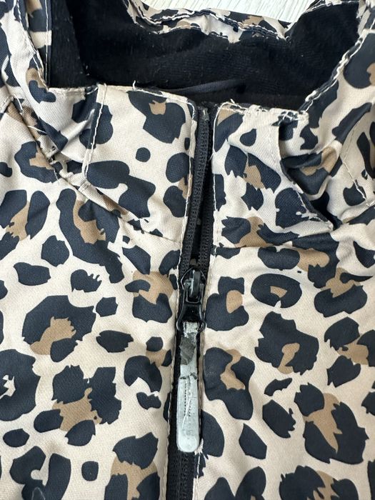 Kurtka dziewczęca panterka H&M rozmiar 128