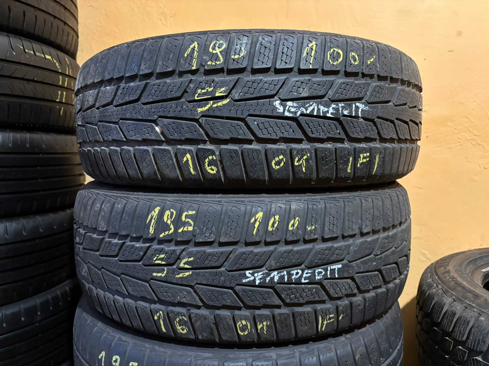 2X Opony Zimowe 195/55R16 87T SEMPERIT SPEED-GRIP M+S 5.6MM Spr. Całe!
