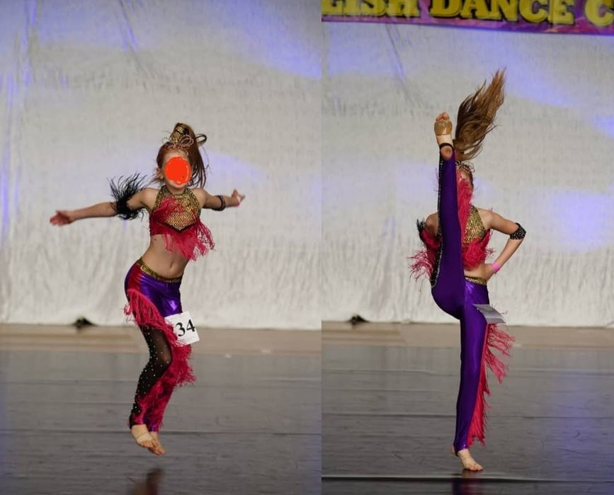 Strój disco dance r 128/134