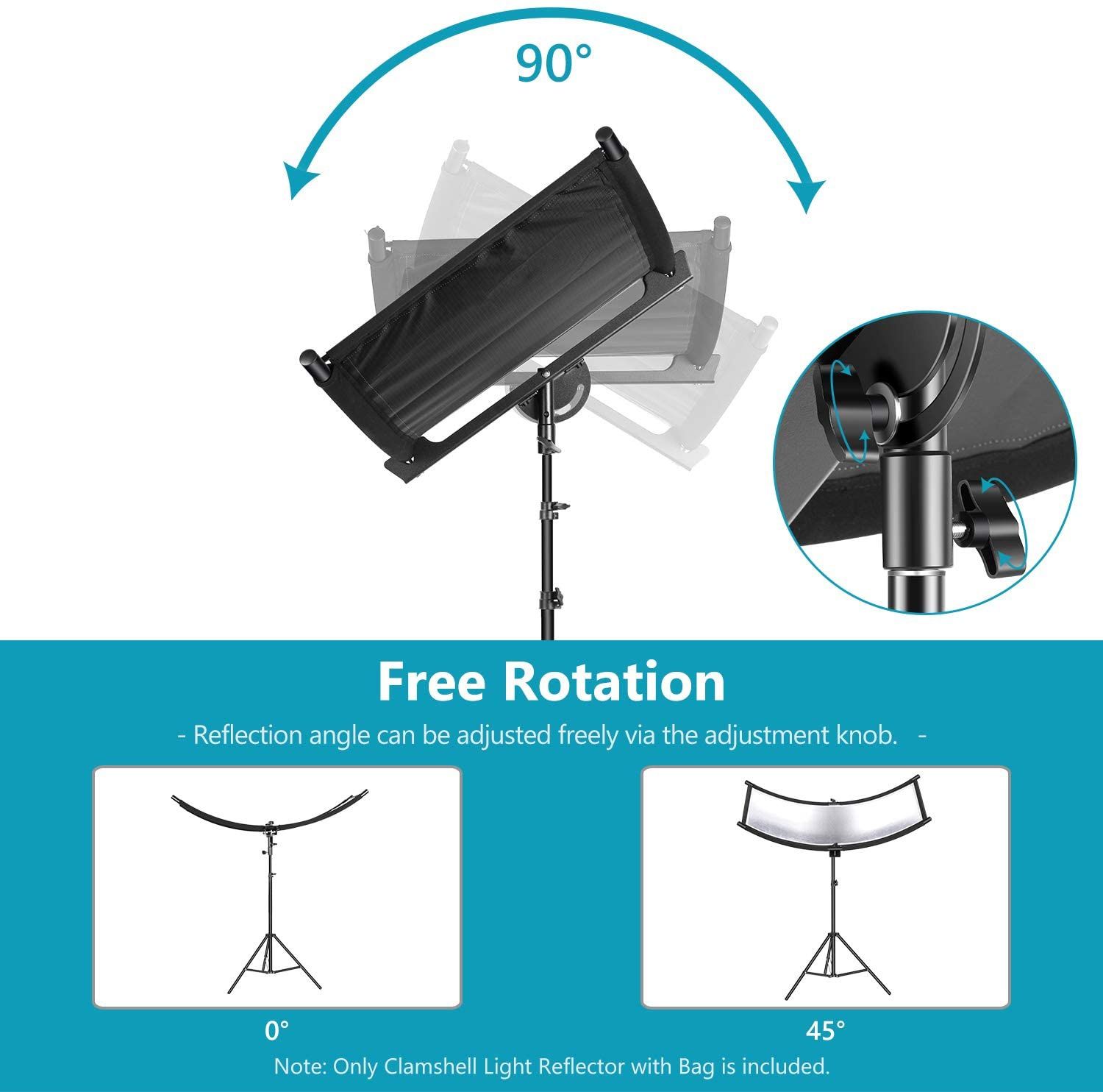 Difusor Reflector neewer para estúdio e fotografia em arco NOVO