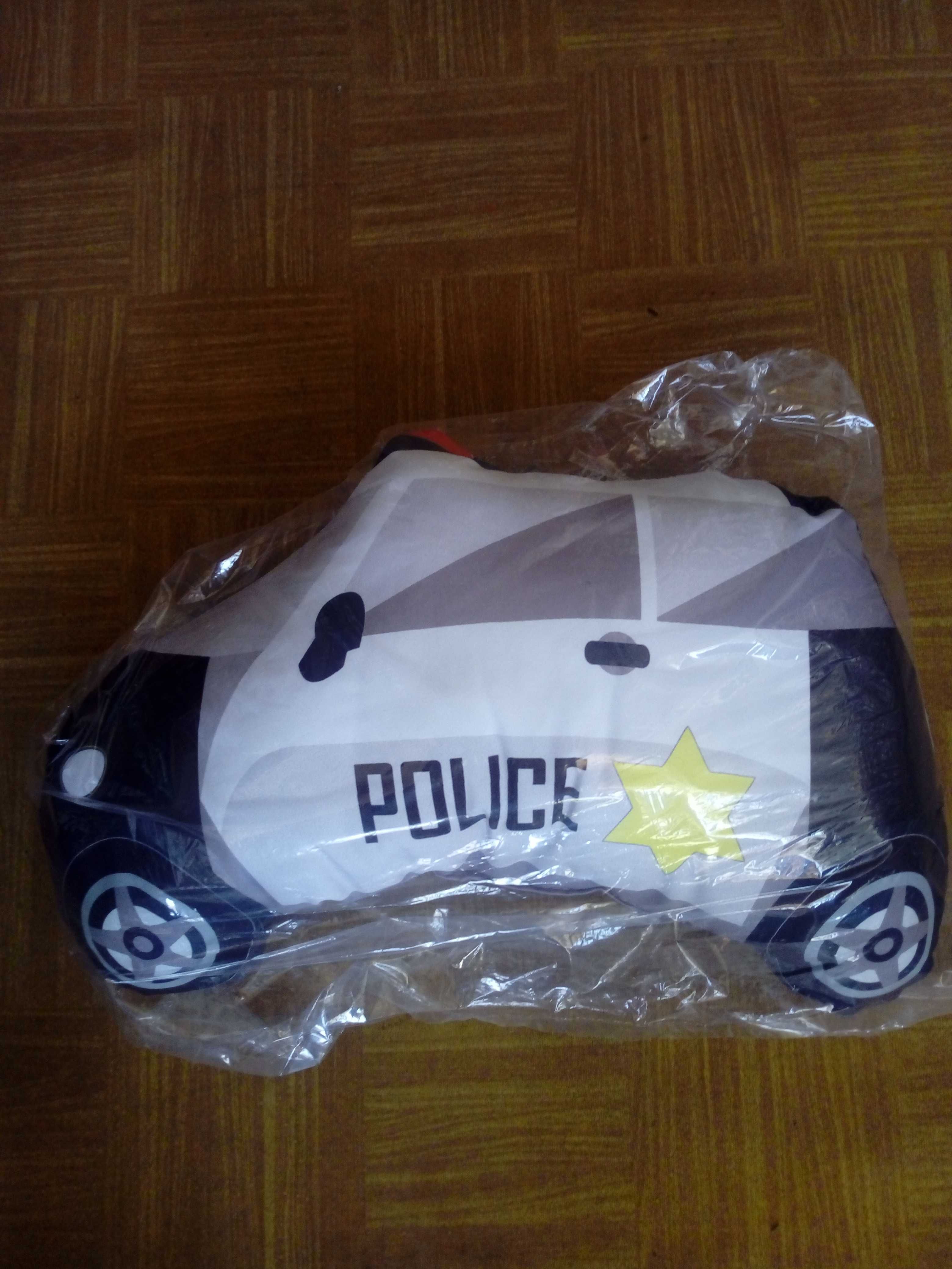 Radiowóz samochód policyjny dla dzieci poduszka maskotka nowy