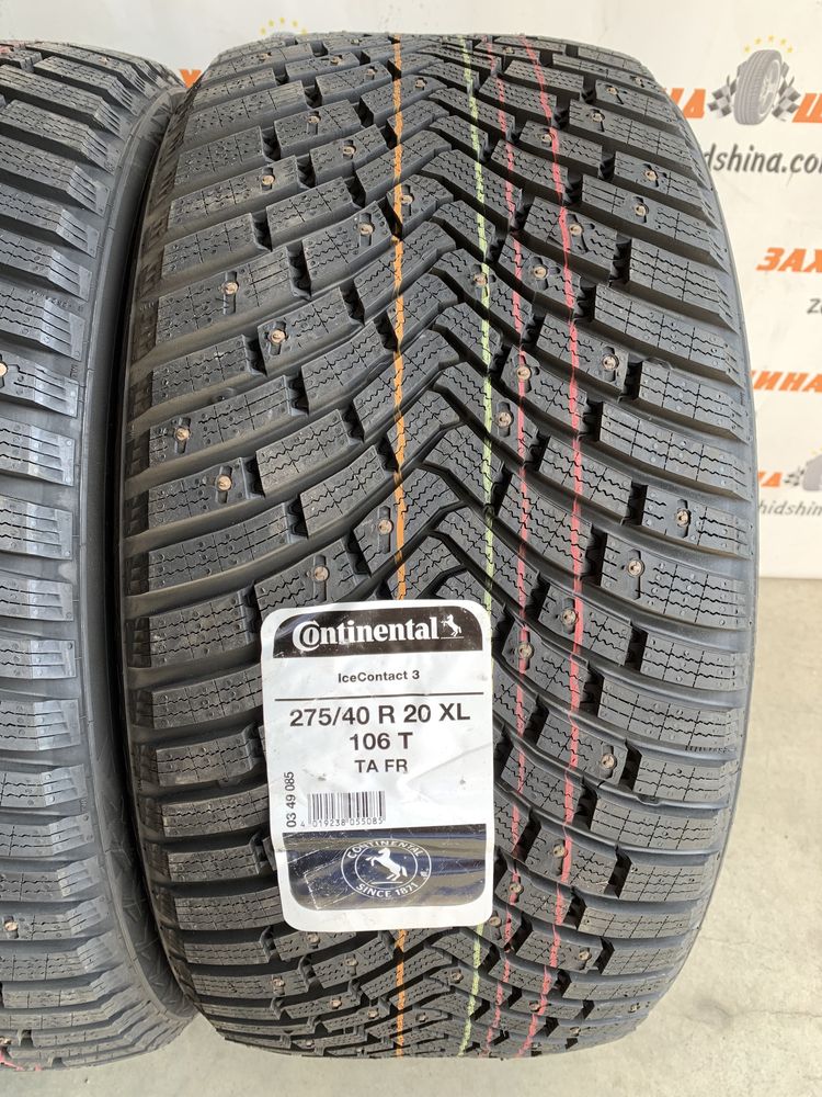 Нові різноширокі 275/40R20 і 315/35R20 Continental i Nokian шип зимові