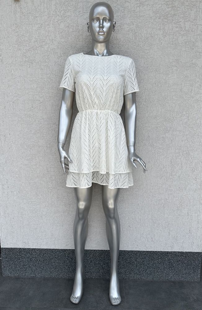 Платье Mohito, платье с прошвы, белое платье
