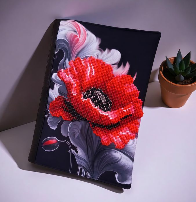 Блокнот, ежедневник , тетрадь для записей вышитый бисером