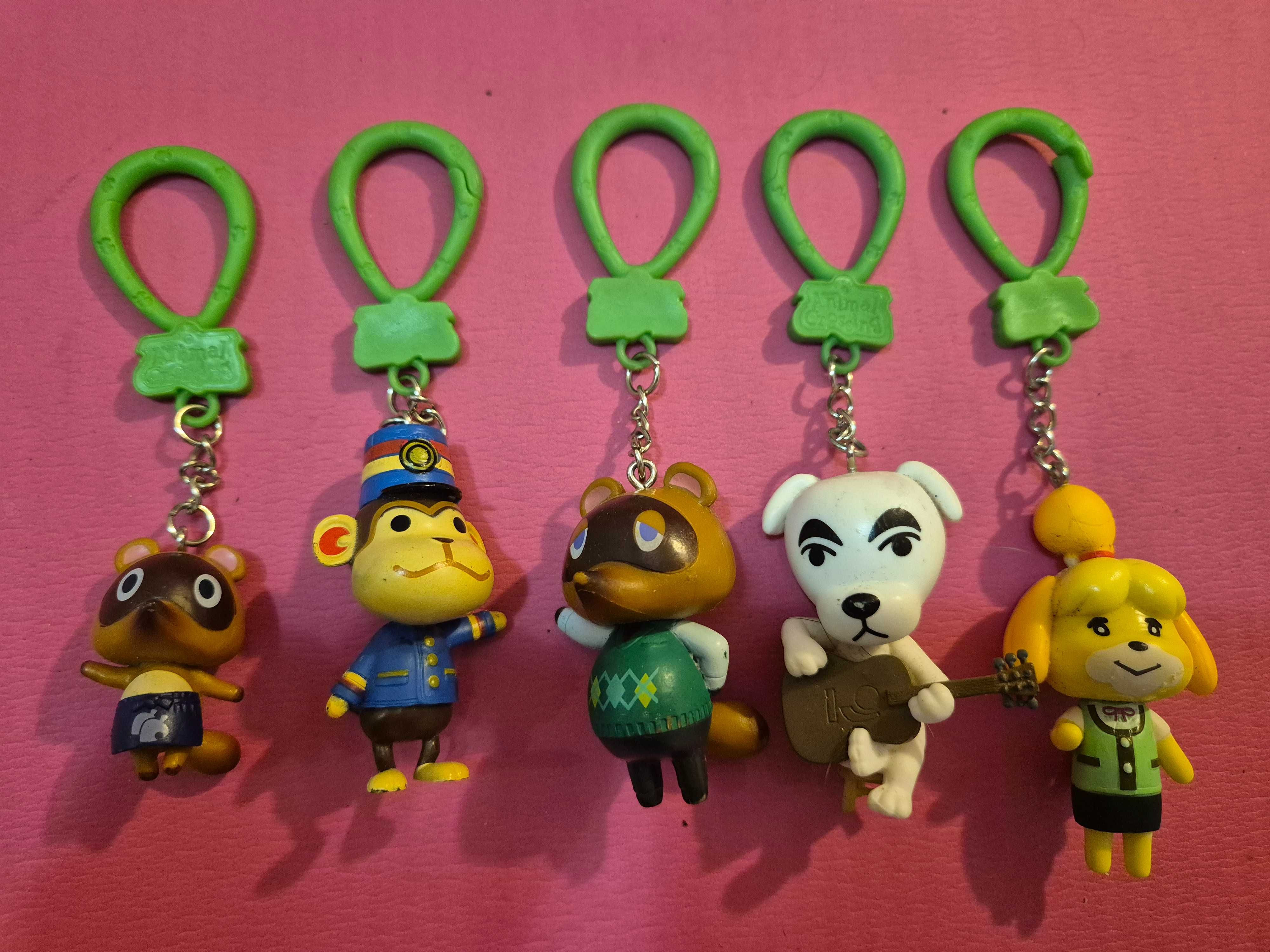 Animal Crossing - zestaw oryginalnych breloczków