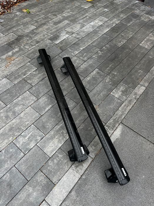 Relingi belki Thule Audi A6 C7 C8 Sedan kolor czarny.