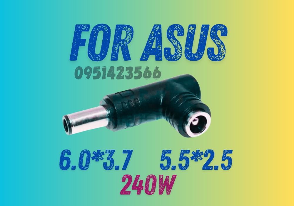 DC перехідник 4.5*3.0 pin HP,TUF GAMING,NM048126,240W 6.0×3.7 Asus