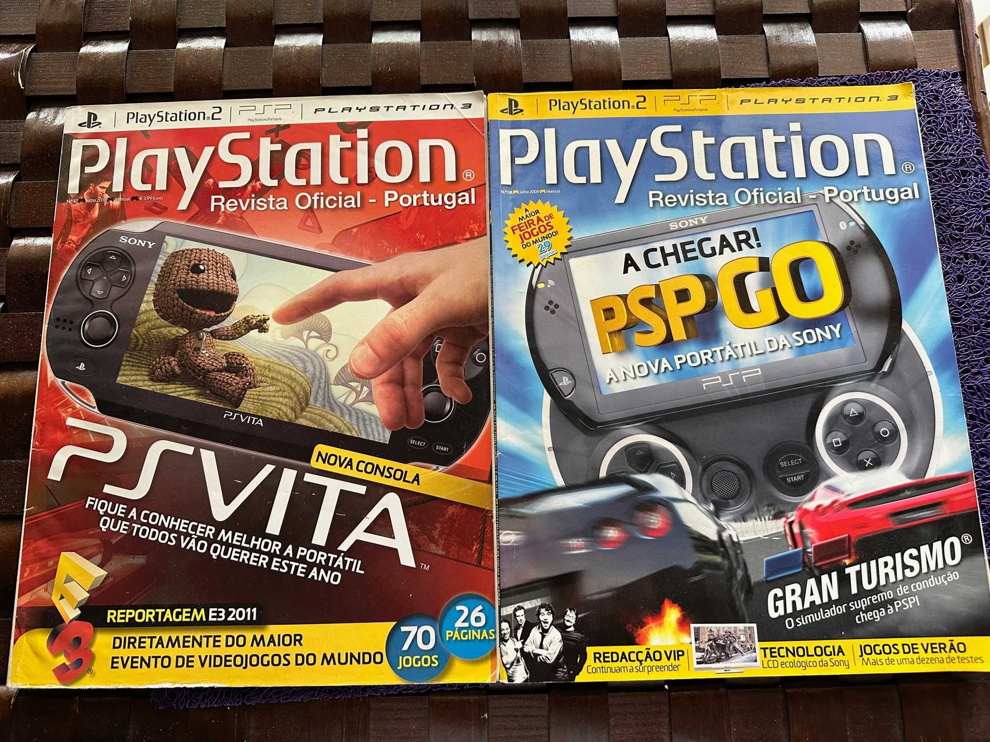 Revistas Videojogos Mega Force e Playstation