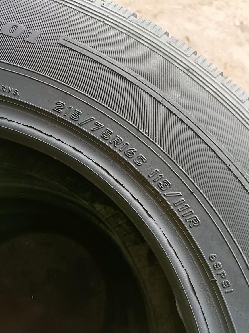 B017, 1 sztuka 215/75r16C Falken EuroWinter VAN1 z 2019r 8mm