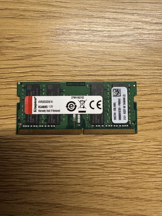 Пам'ять для ноутбука Kingston 16 GB SO-DIMM DDR4 3200 MHz