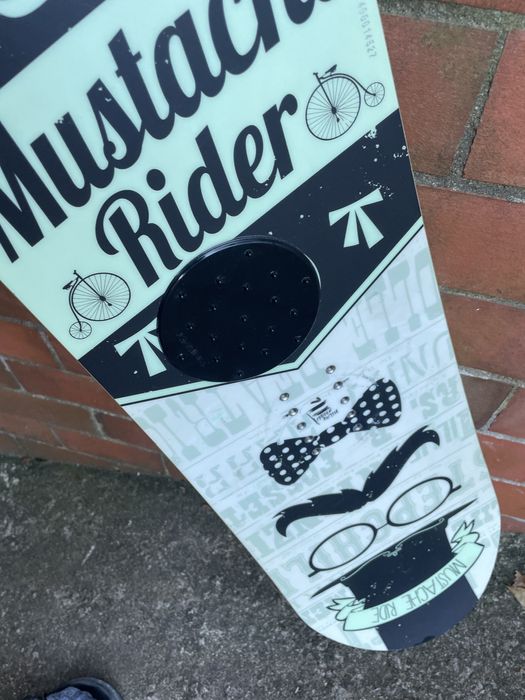 Snowboard Stepchild Mustache Rider