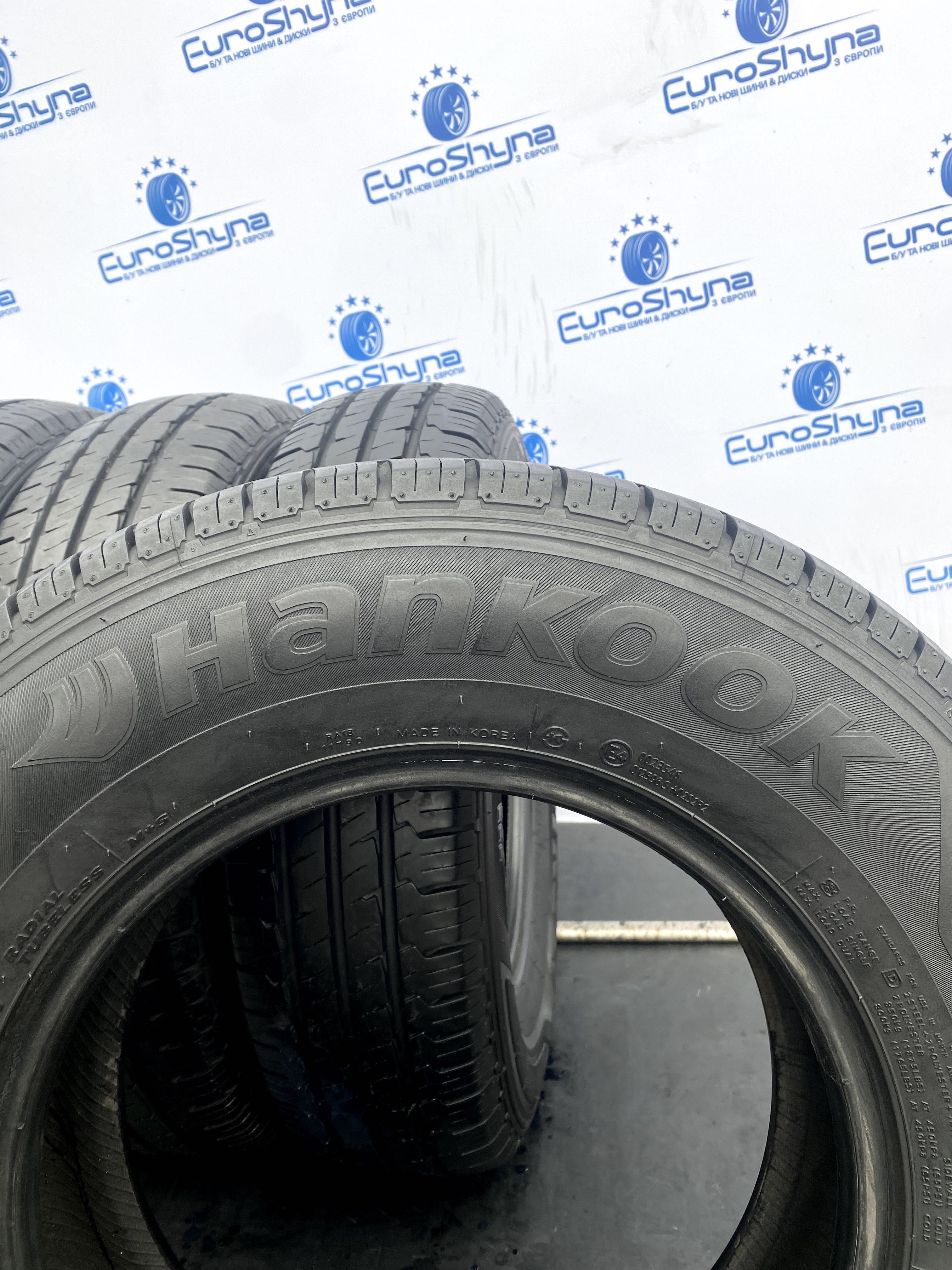 Літні шини 185 14C 102/100R Hankook Vantra. Прот.7.3мм-8.0мм.