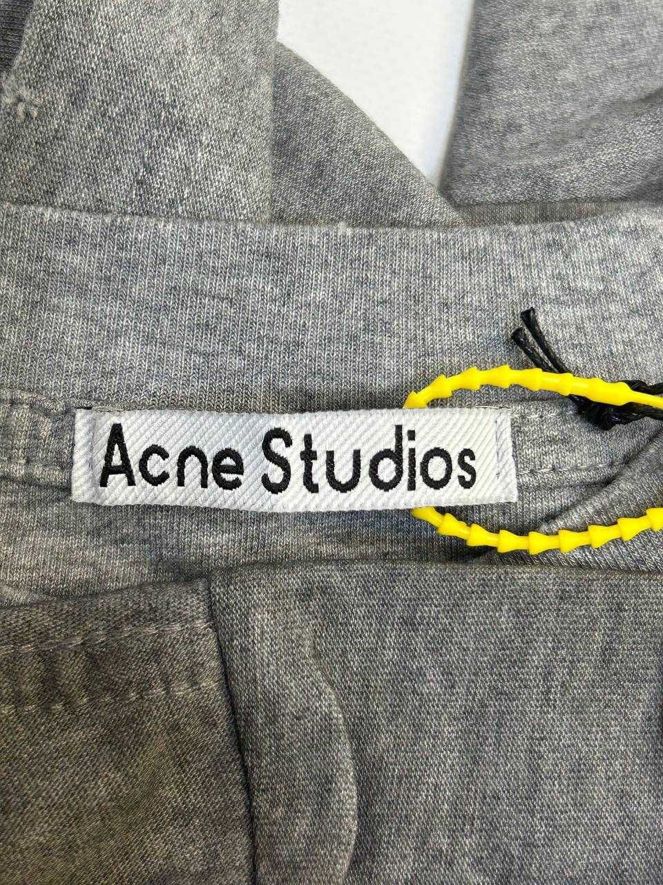 Футболка сіра Acne Studios STOCKHOLM 1996 серая distressed M L