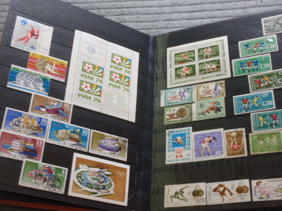 альбом с марками спорт