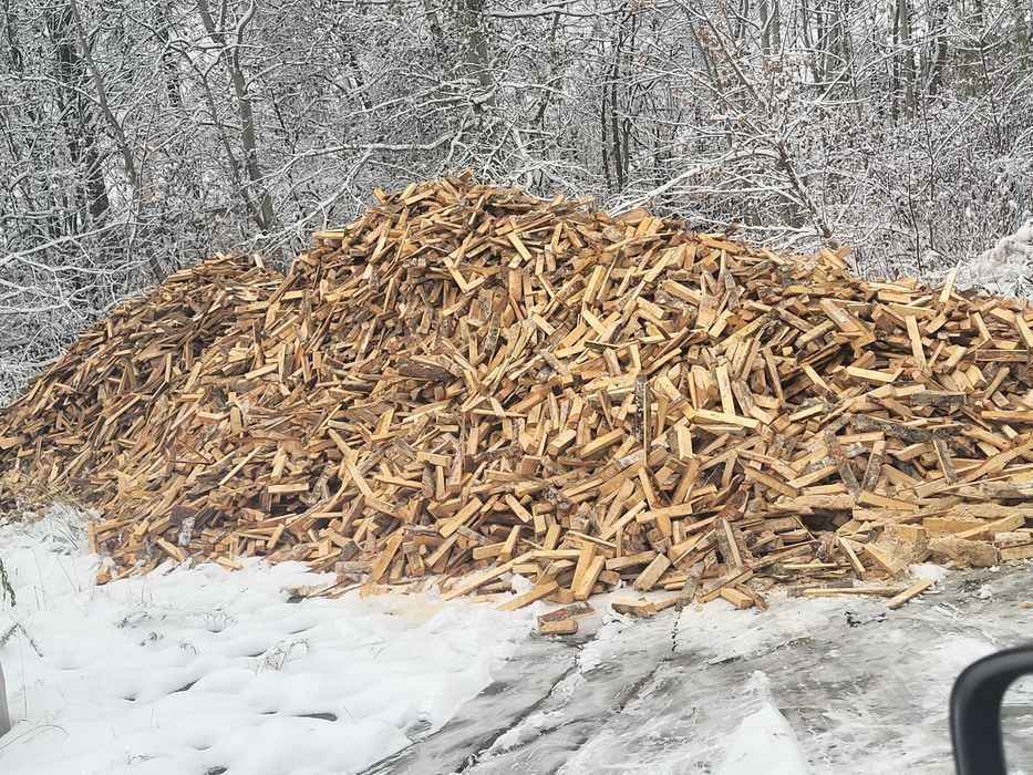 BRYKIET, drewno kominkowe, pellet, zrzyny cięte 20-40 cm brzoza-dąb