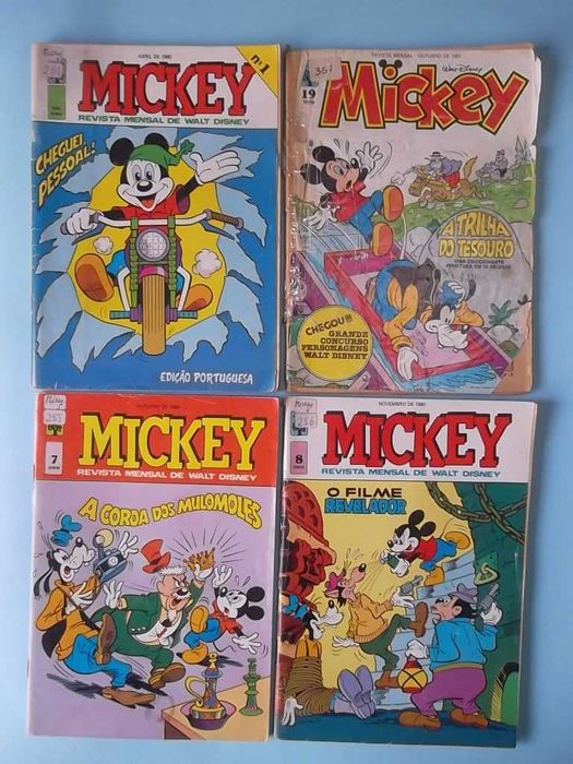 MICKEY - edição portuguesa - 18 revistas desde o Nº 1