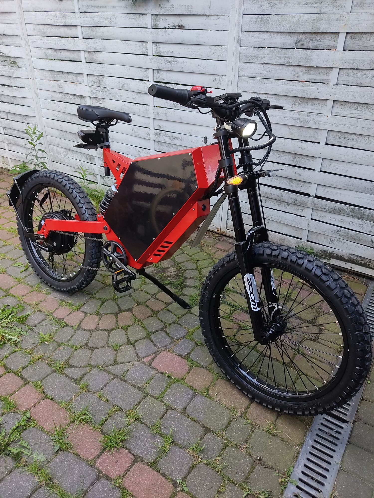 Rower elektryczny górski enduro nowy zasięg 200km jak motocykl tuning