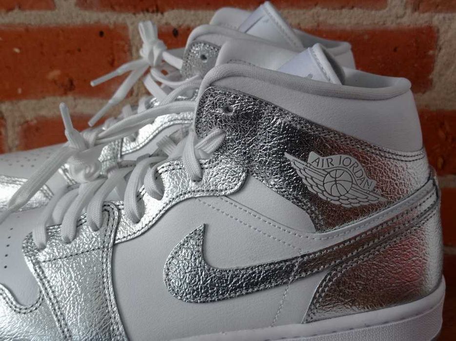 Buty Nike Air Jordan 1 Mid SE Crinkled Crome Eur 44,5 koszykówka