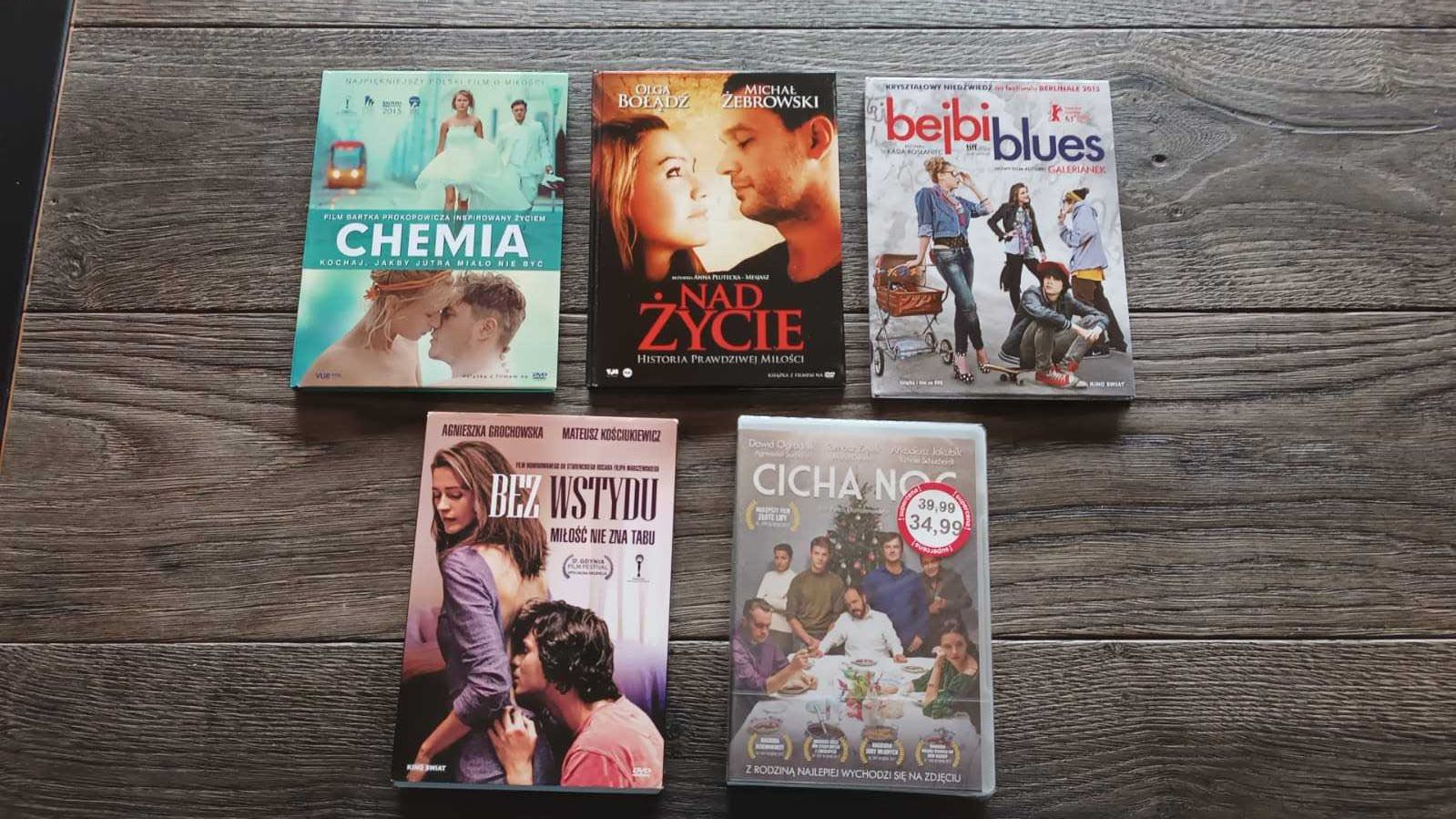 Polskie kino DVD - Bez wstydu, Chemia, Nad życie, Cicha noc, BejbiBlue