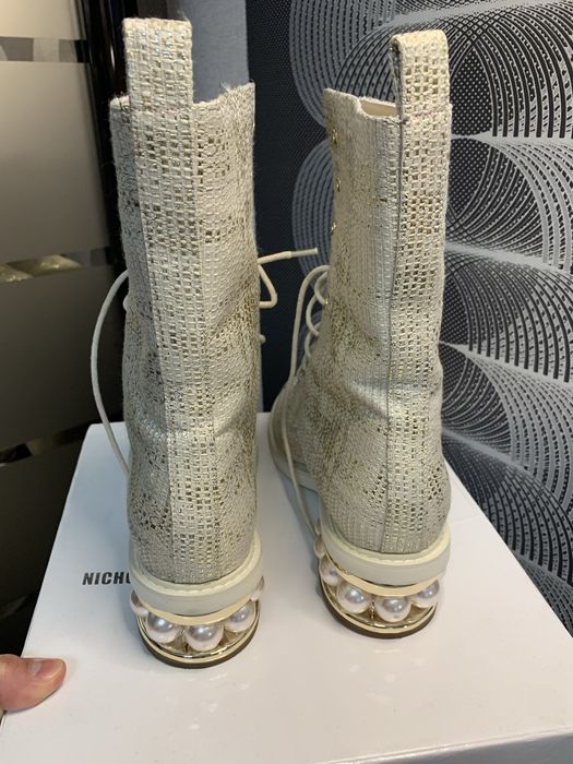 Nicholas Kirkwood Casati Pearl Ankle Boots (оригінал)