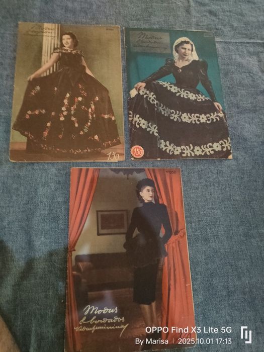 Revistas raras corte e bordados