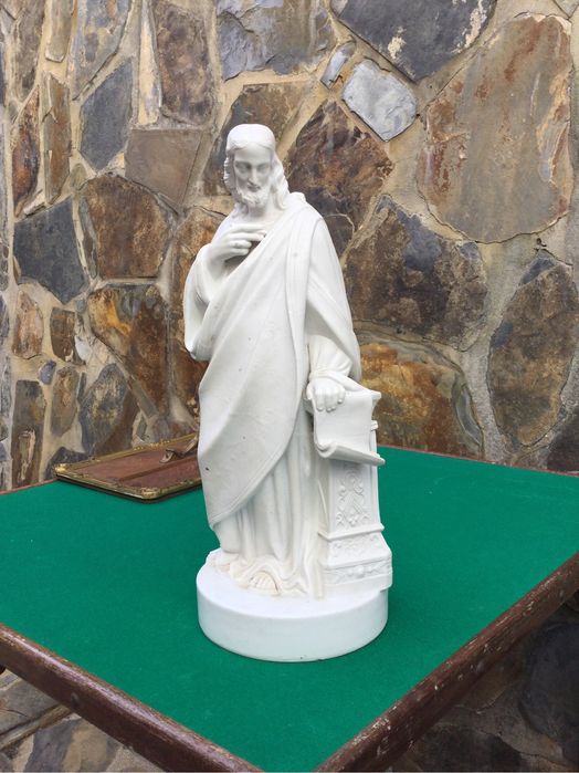Cristo Le Nove Bassano Porcelana séc XVIII Itália 39 cm
