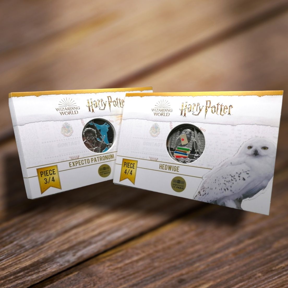 Coleção Harry Potter - Moedas Comemorativas Prata Proof