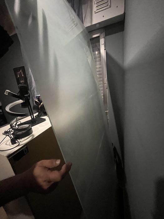 Painel de duche vidro temperado 200x80 - fosco/brilhante