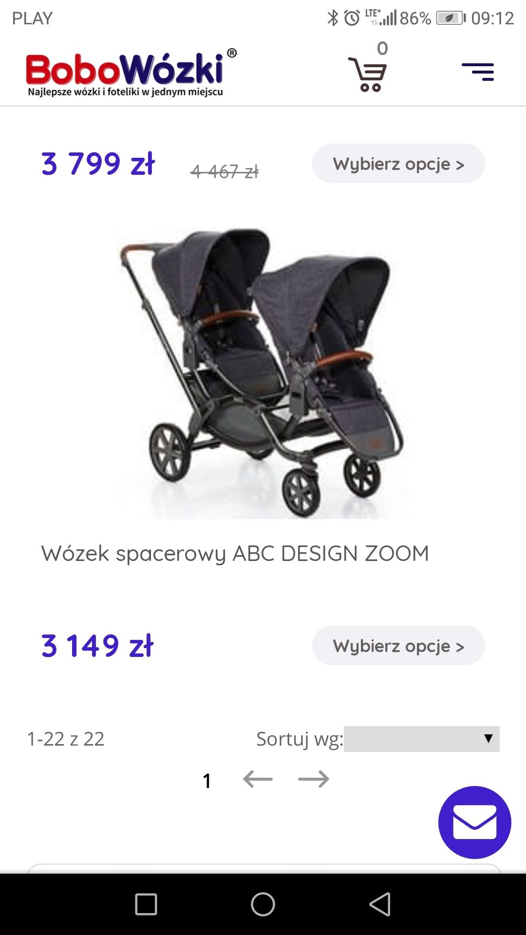 Wózek dla bliźniakow abc design