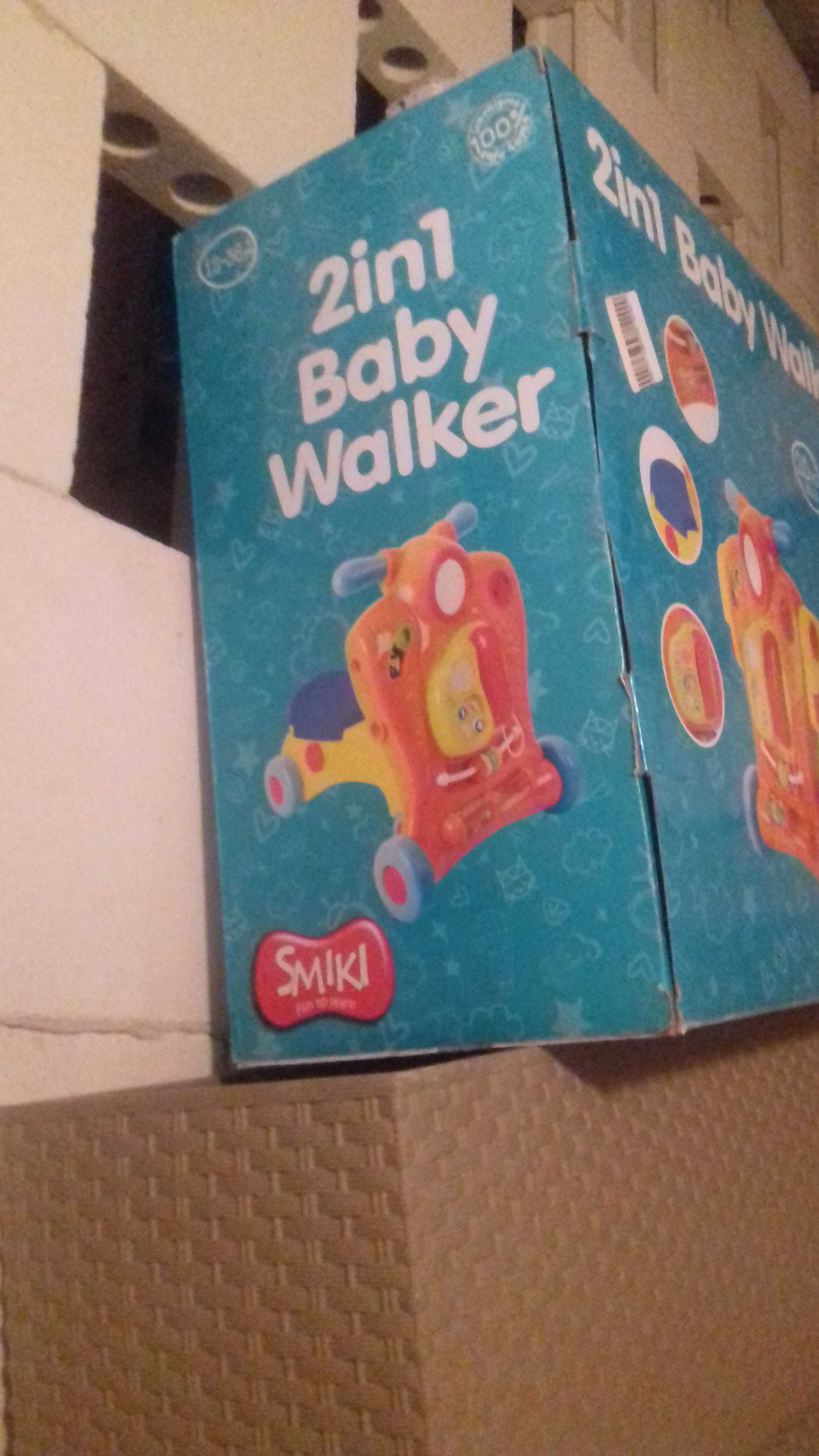 Smiki, Baby Walker, chodzik, pchacz interaktywny, 2w1