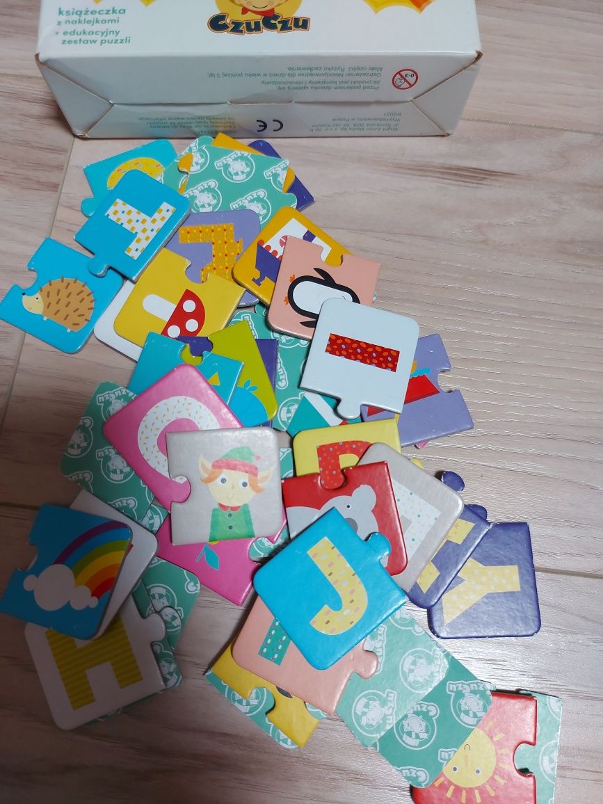 Czuczu literki i cyferki puzzle edukacyjne 3+