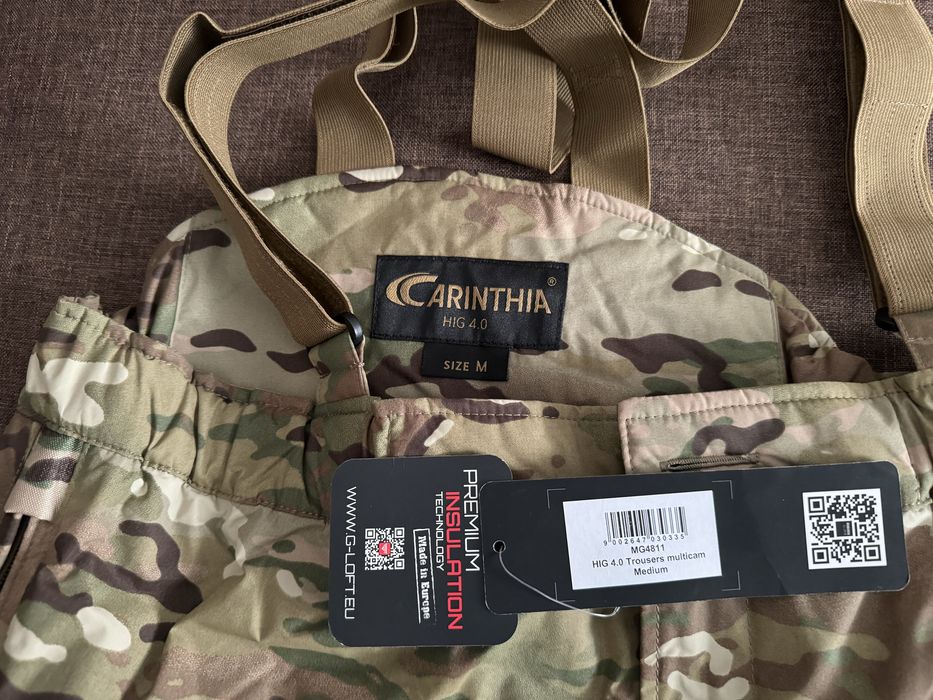 Штани утеплені тактичні CARINTHIA MIG 4.0 TROUSERS G-LOFT | MULTICAM