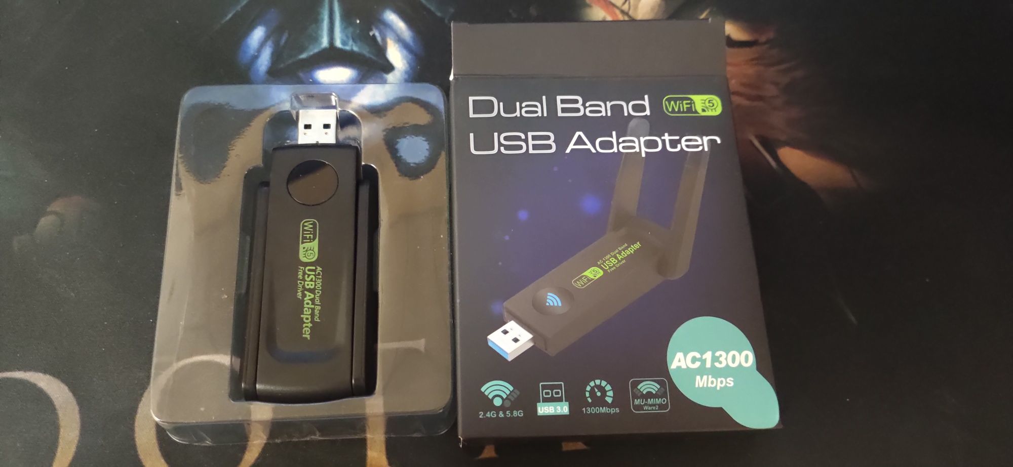 Двухдиапазонный USB WiFi адаптер 1300 Mbps