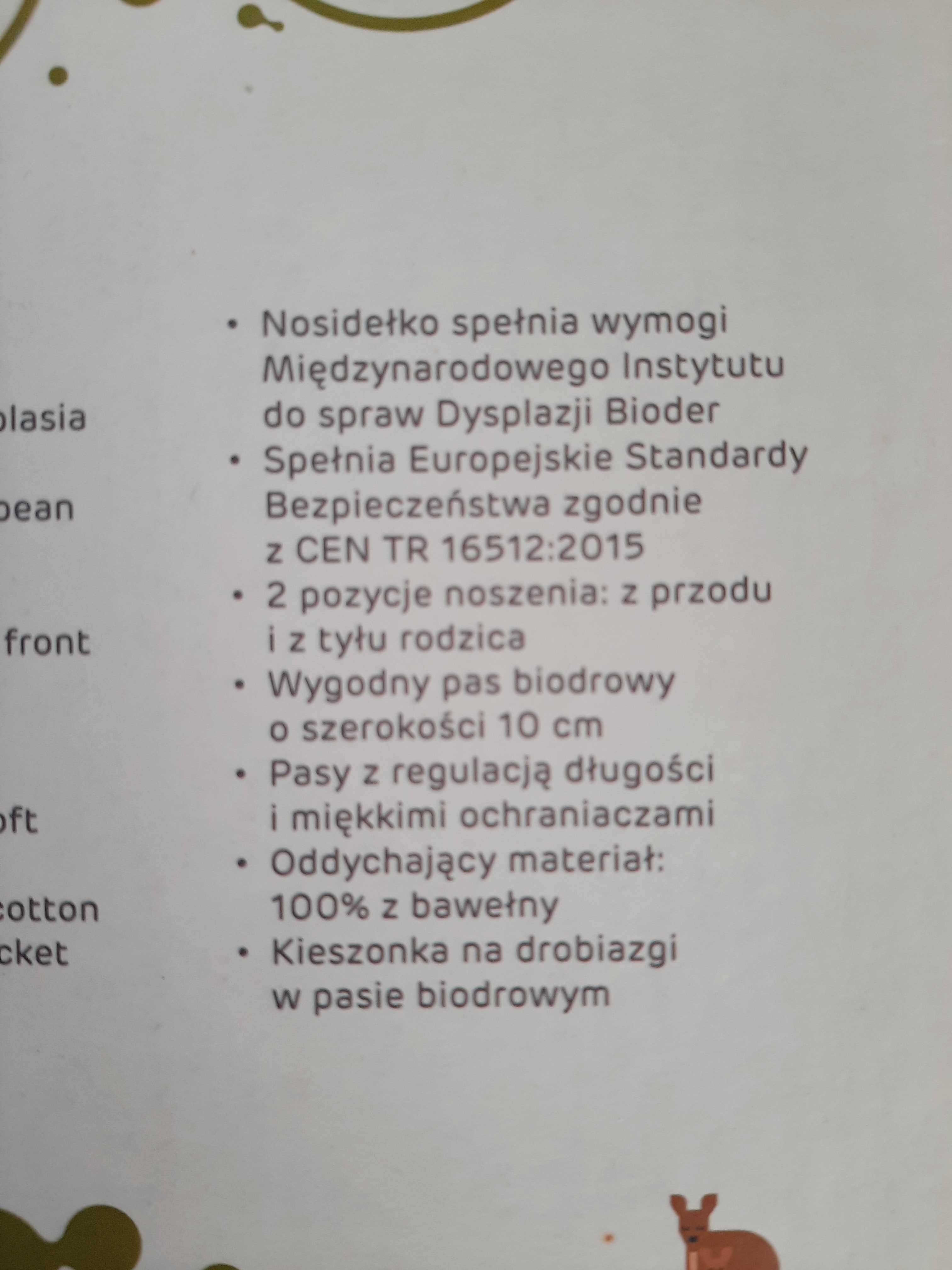 Kinderkraft Nosidełko Ergonomiczne NINO - Szary